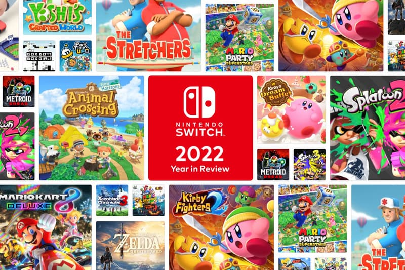 Nintendo Switch Year in Review Announcement Info pokemon mario play time most played games