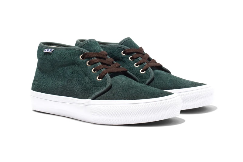 Noah Vans skate chukka collaboration red tan green white checkerboard release info date price
