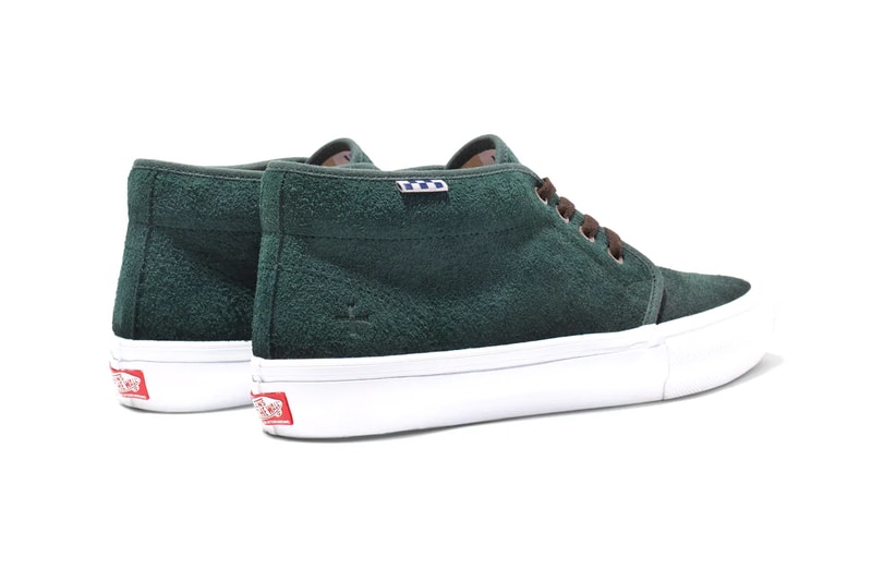 Noah Vans skate chukka collaboration red tan green white checkerboard release info date price