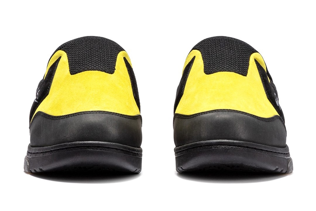 Off-White™ Out of Office Mule HBX Virgil Abloh Ib Kamara Black Yellow Footwear Release Information Drops Cozy 