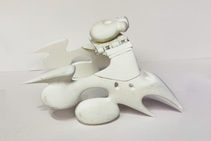 offgod andrew mok winged skull prototype concept sculpture lace lock 3d print white release info