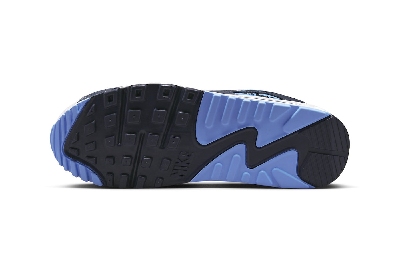 Nike Air Max 90 UNC spring 2023 white university blue dark obsidian 130 USD release info date price