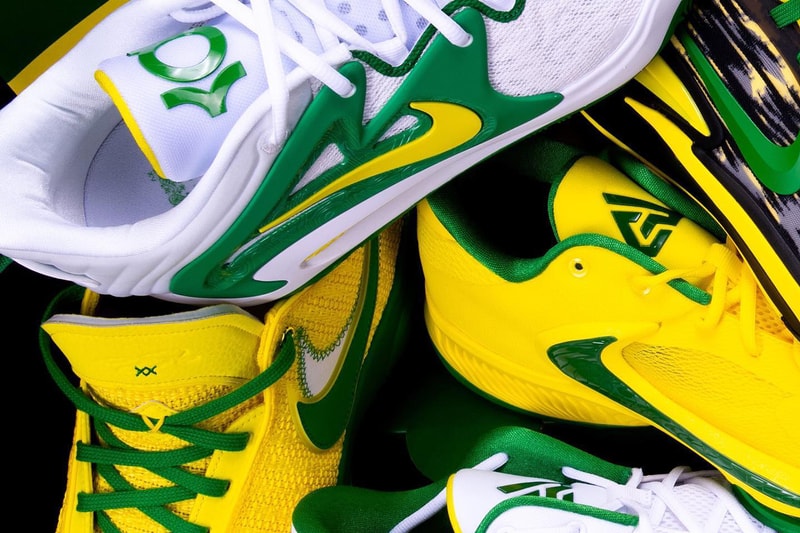 Oregon Ducks Nike Basketball PE Collection 2022-23 release date info store list buying guide photos price lebron 20 xx zoom freak 4 pg 6 kd 15 air zoom gt cut 2