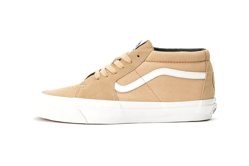 Our Legacy WORK SHOP x Vans SK8-Mid LX Khaki Yin Yang Embroidery Leather Jazz Stripe Deadstock Suede Canvas Collab Release Info