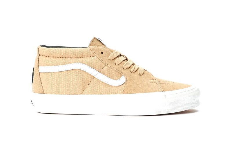 Our Legacy WORK SHOP x Vans SK8-Mid LX Khaki Yin Yang Embroidery Leather Jazz Stripe Deadstock Suede Canvas Collab Release Info