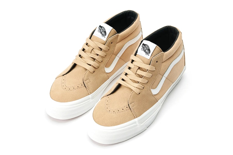 Our Legacy WORK SHOP x Vans SK8-Mid LX Khaki Yin Yang Embroidery Leather Jazz Stripe Deadstock Suede Canvas Collab Release Info