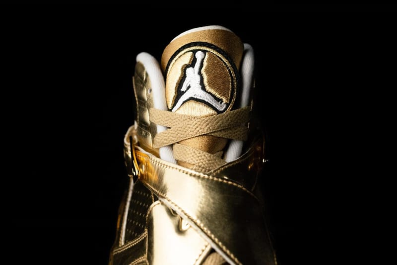 drake gold jordans