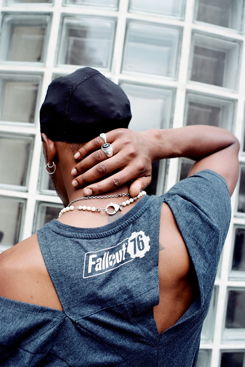 Per Götesson "Slashes Everything" Capsule Collection Lookbook Reworked Vintage T-Shirts Custom Slash Cut Design Emerging UK Brand Designer