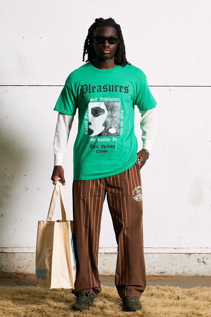 PLEASURES Fall Winter 2022 Collection Release Info Date Buy Price Genesis P-Orridge Psychic TV Hunter S. Thompson Roland 