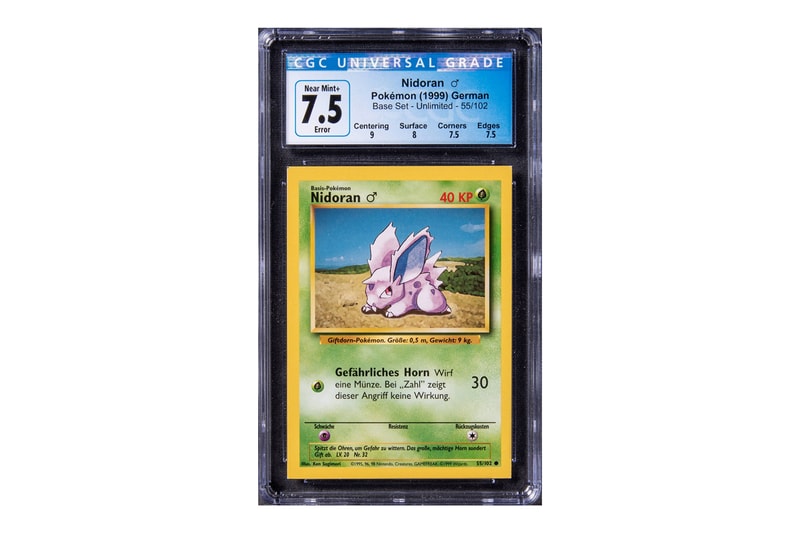 goldin auctions misprinted nidoran pokemon magic the gathering trading card auction info photos price bid