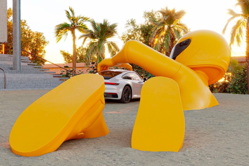 Porsche x Chris Labrooy "Dream Big" Installation design Miami art car sculpture