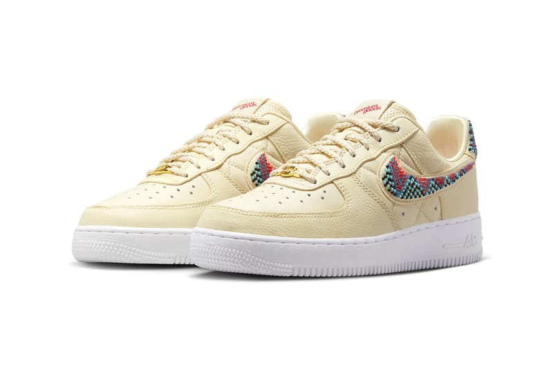 Another Premium Goods x Nike Air Force 1 Low Collaboration Has Surfaced Flat Opal/Multi-Color-White DV2957-200 swoosh low tops beaded textured leather