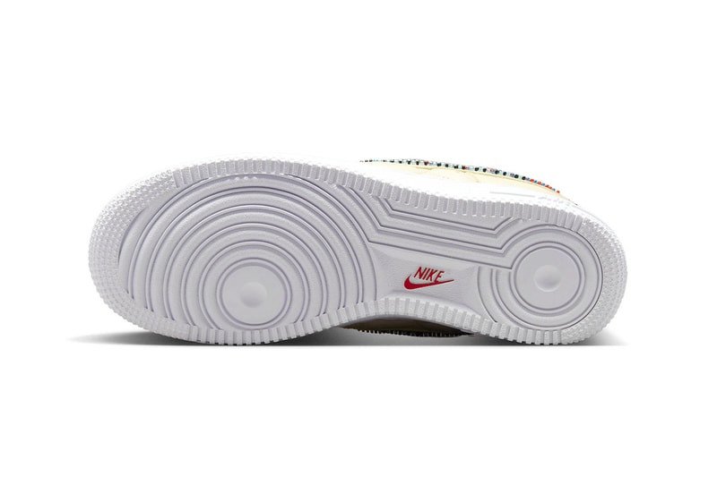 Another Premium Goods x Nike Air Force 1 Low Collaboration Has Surfaced Flat Opal/Multi-Color-White DV2957-200 swoosh low tops beaded textured leather
