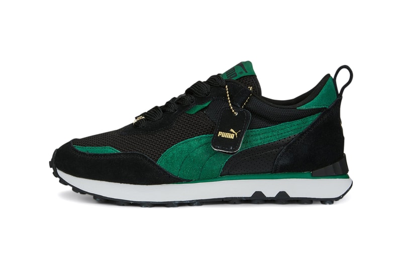 PUMA Rider FV Archive Remastered New Sneaker Footwear Trainer Green Black Gold Shoe Running Rubber Outsole Hangtag Suede