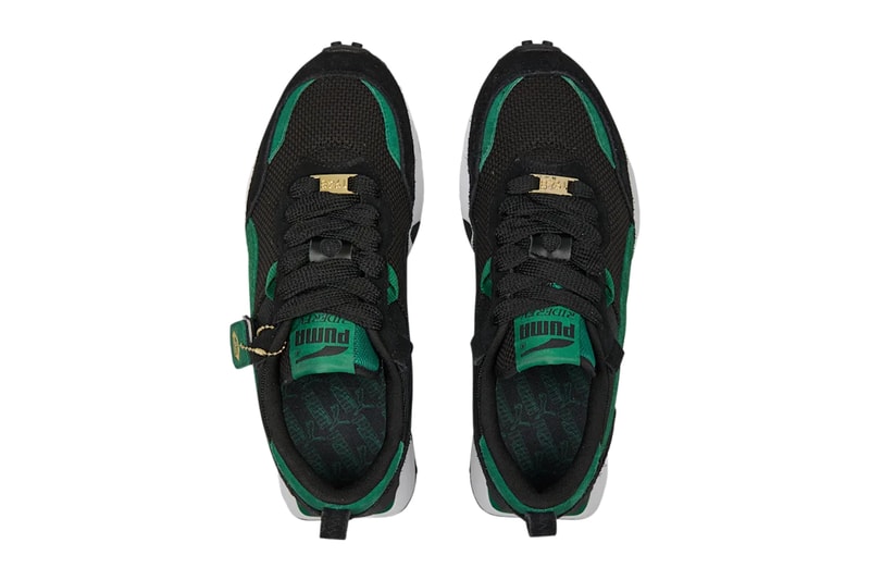 PUMA Rider FV Archive Remastered New Sneaker Footwear Trainer Green Black Gold Shoe Running Rubber Outsole Hangtag Suede