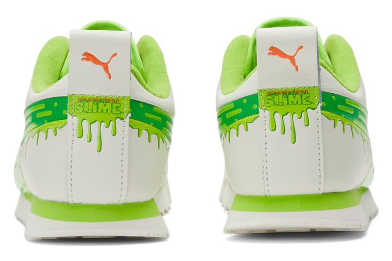 PUMA e Nickelodeon se unem na coleção de tênis 'Slime' 13 Nickelodeon PUMA Slime Collection Colaboração PUMA Suede PUMA Roma Verde Preto Branco Azul 21 de dezembro