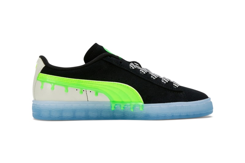 Nickelodeon PUMA Slime Collection Collaboration PUMA Suede PUMA Roma Green Black White Blue December 21 