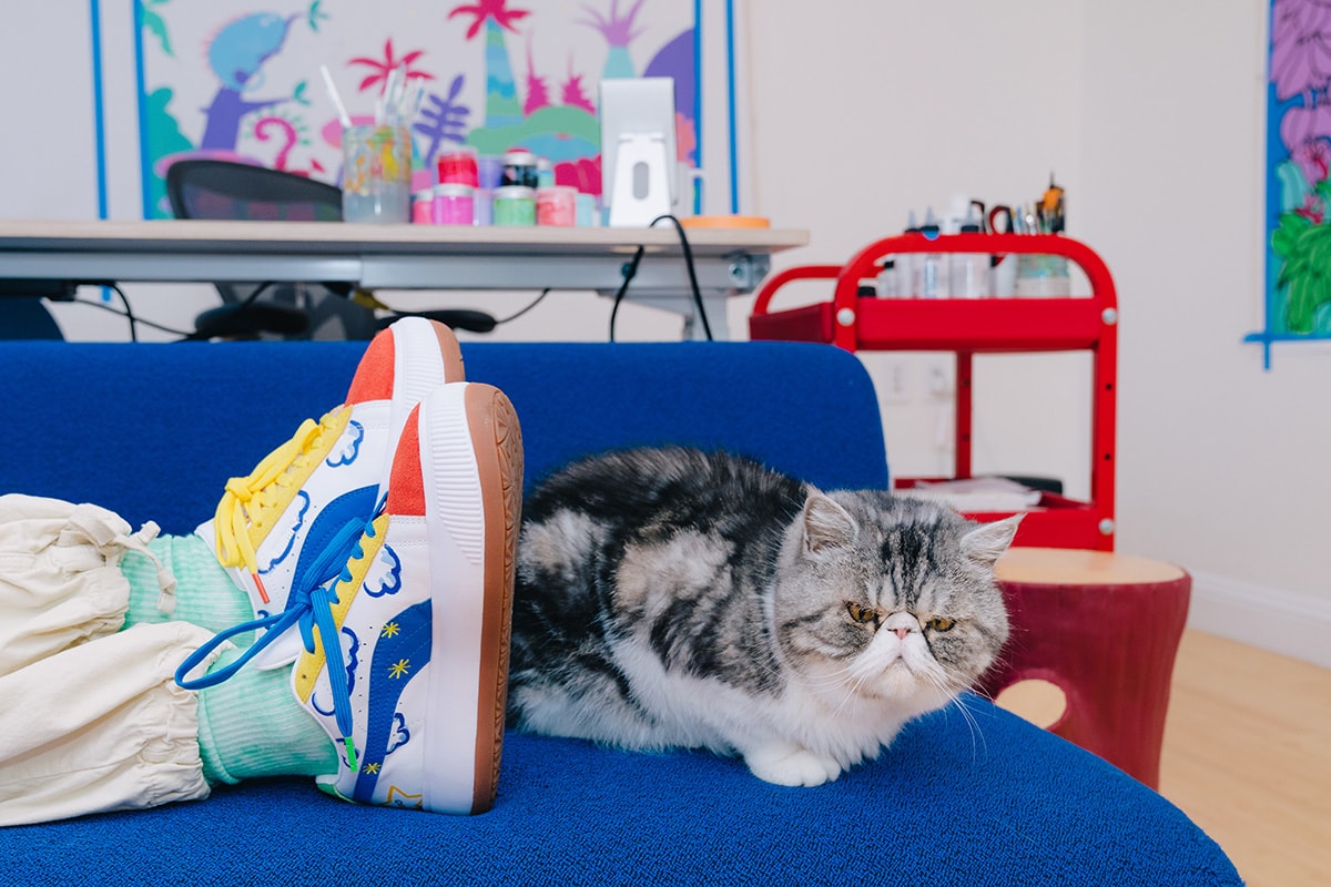 studio visits ton mak puma interview flabjacks suede mayu she moves us fuzzy cactus park happy doing nothing garden of rest