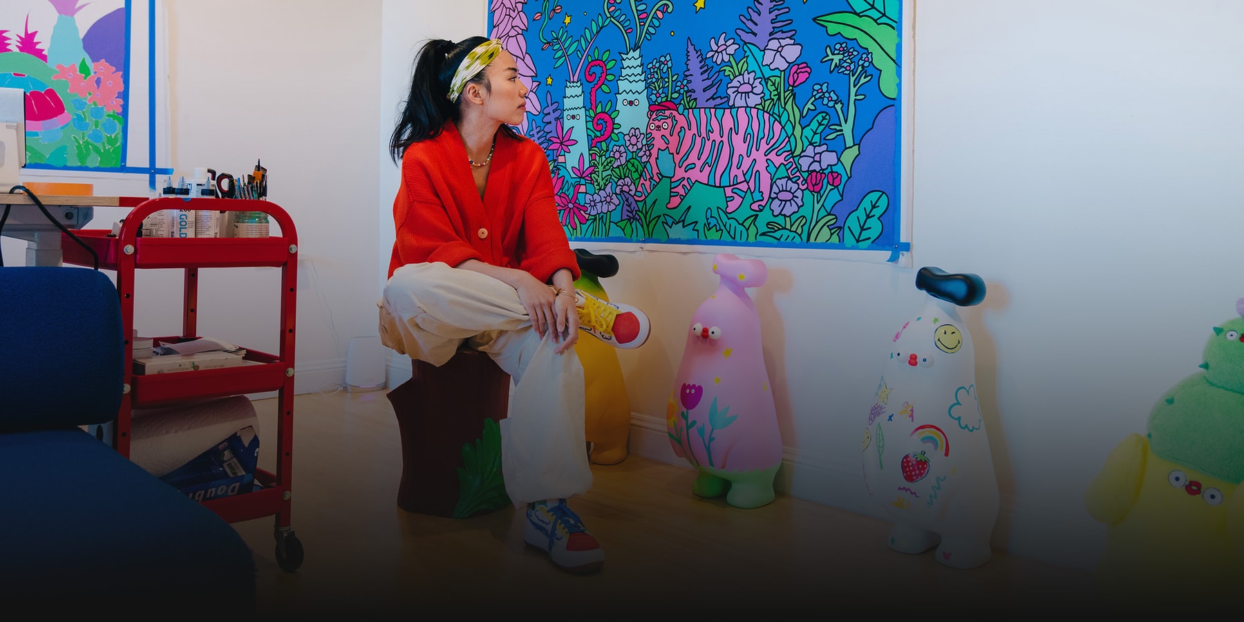 studio visits ton mak puma interview flabjacks suede mayu she moves us fuzzy cactus park happy doing nothing garden of rest