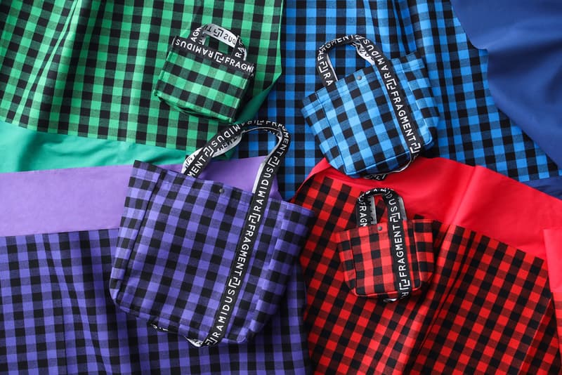 fragment design hiroshi fujiwara ramidus holiday 2022 tote bag collection plaid purple blue green red official release date info photos price store list buying guide