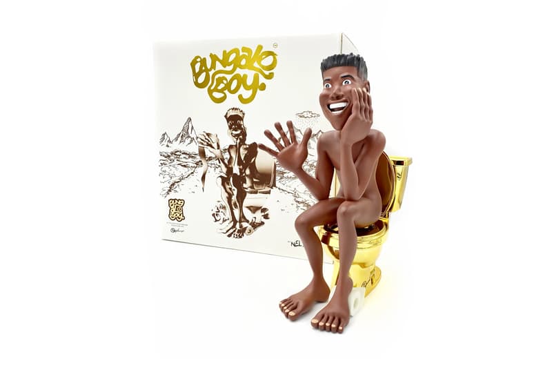 Rannel Ngumuya Bungalo Boy Figure Sculpture Art