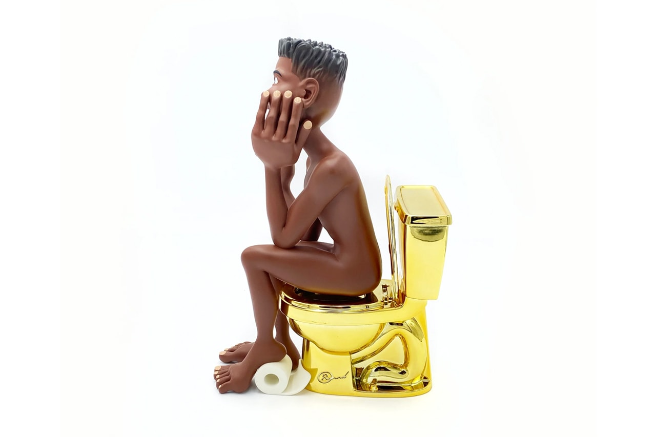 Rannel Ngumuya Bungalo Boy Figure Sculpture Art