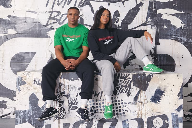 Reebok Returns With Second "Human Rights Now!" Collection club c revenge classic leather club c mid classic nylon freestyle hi morning fog black white green cream hrn jogger lexie brown los angeles sparks guard wnba basketball 