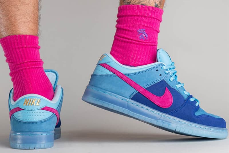 Run the Jewels x Nike SB Dunk Low On-Foot Look sneakers footwear collaboration swoosh Killer Mike El-P