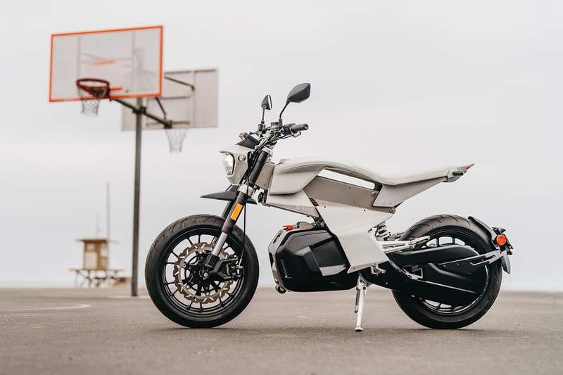 Ryvid Plans to Makes Two-wheeled EVs More Accessible ev motorcycle grey gold white