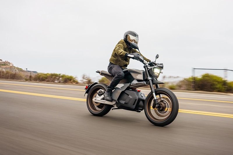 Ryvid Plans to Makes Two-wheeled EVs More Accessible ev motorcycle grey gold white