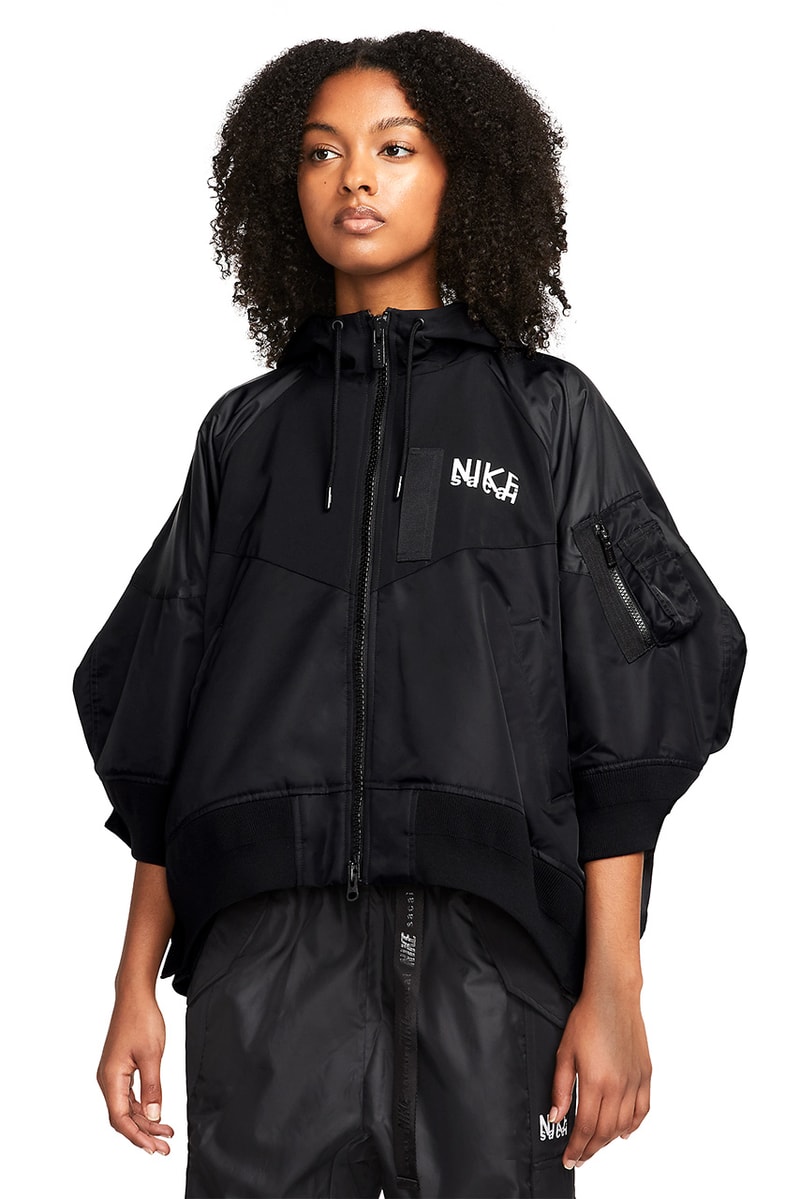 sacai nike trench jacket cargo pants hooded jacket hoodie tee chitose abe release date info store list buying guide photos price 