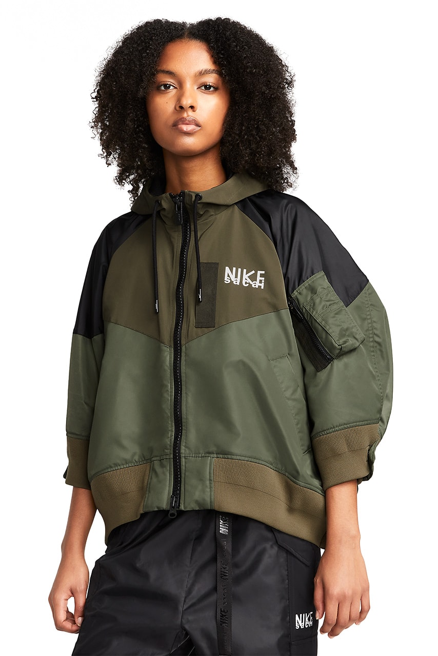 sacai nike trench jacket cargo pants hooded jacket hoodie tee chitose abe release date info store list buying guide photos price 