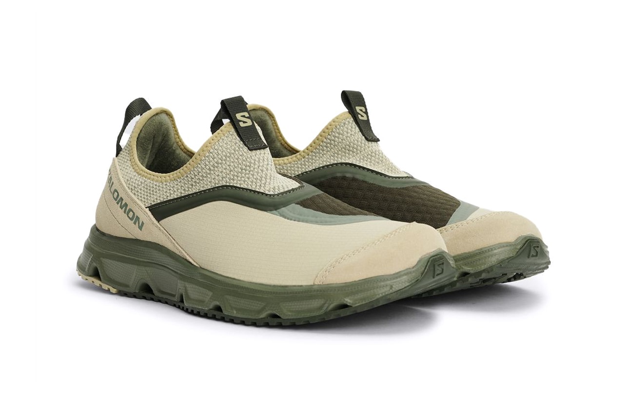 Salomon RX Snug Black Green Winter Recovery Shoe Slip-On Grip Ripstop Sockliner Exploring Outerwear Fashion Footwear Sneakers