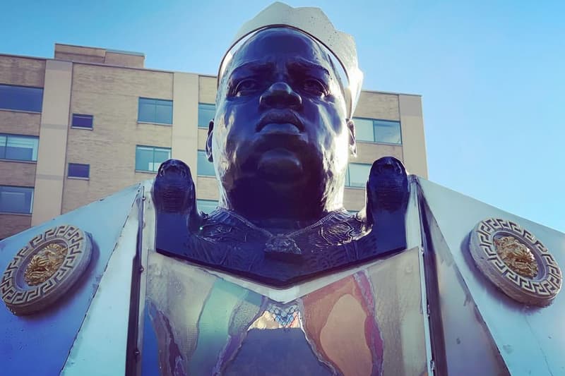 Notorious B.I.G. Statue Brooklyn Sherwin Banfield Art