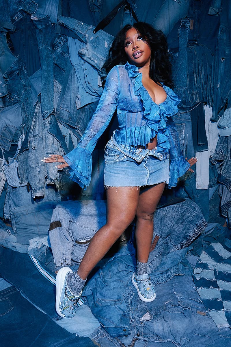 sza crocs Cozzzy Sandal Crush Clog y2k distressed denim release date info store list buying guide photos price 