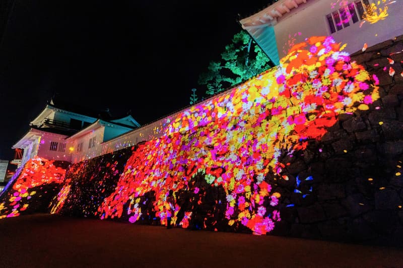 teamlab digitized fukuyama castle hiroshima edo autonomous resonating light orbs castle walls sketch generals exhibitiopn info dates