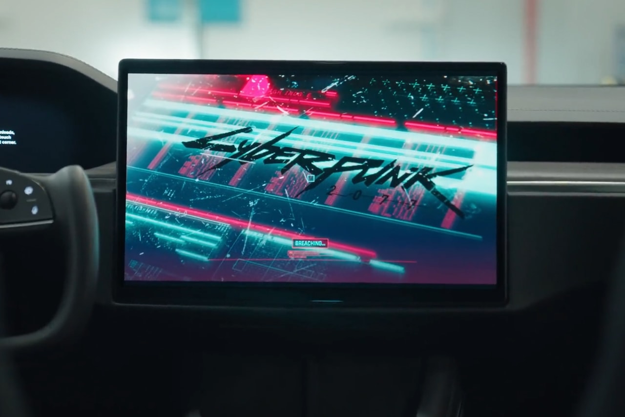 Tesla Steam Gaming Integration Update Announcement Info video games cyberpunk 2077 elden ring