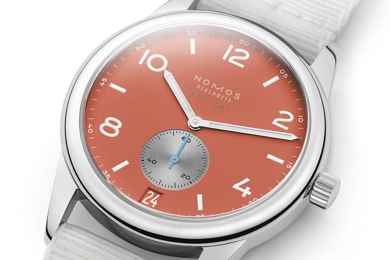 NOMOS Club Date 38 Collection Hodinkee Release 