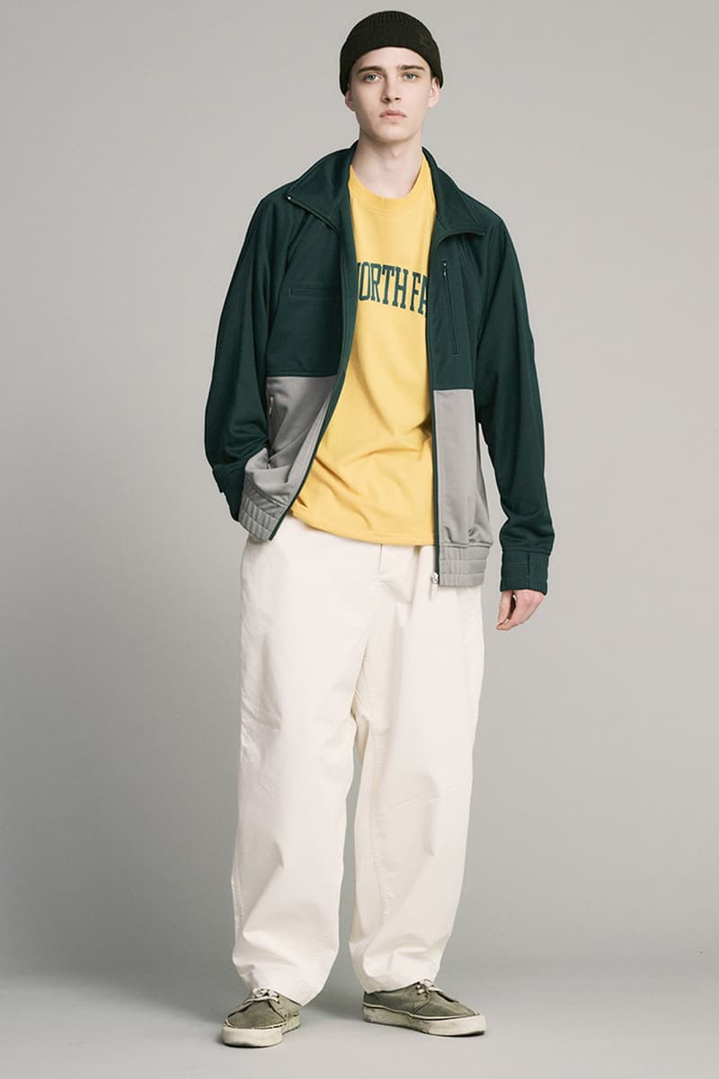 The North Face Purple Label Debuts Layered and Cozy SS23 Collection lookbooks nanamica fisherman vests rain jackets windbreakers sweaters chore jacket windproof waterproof