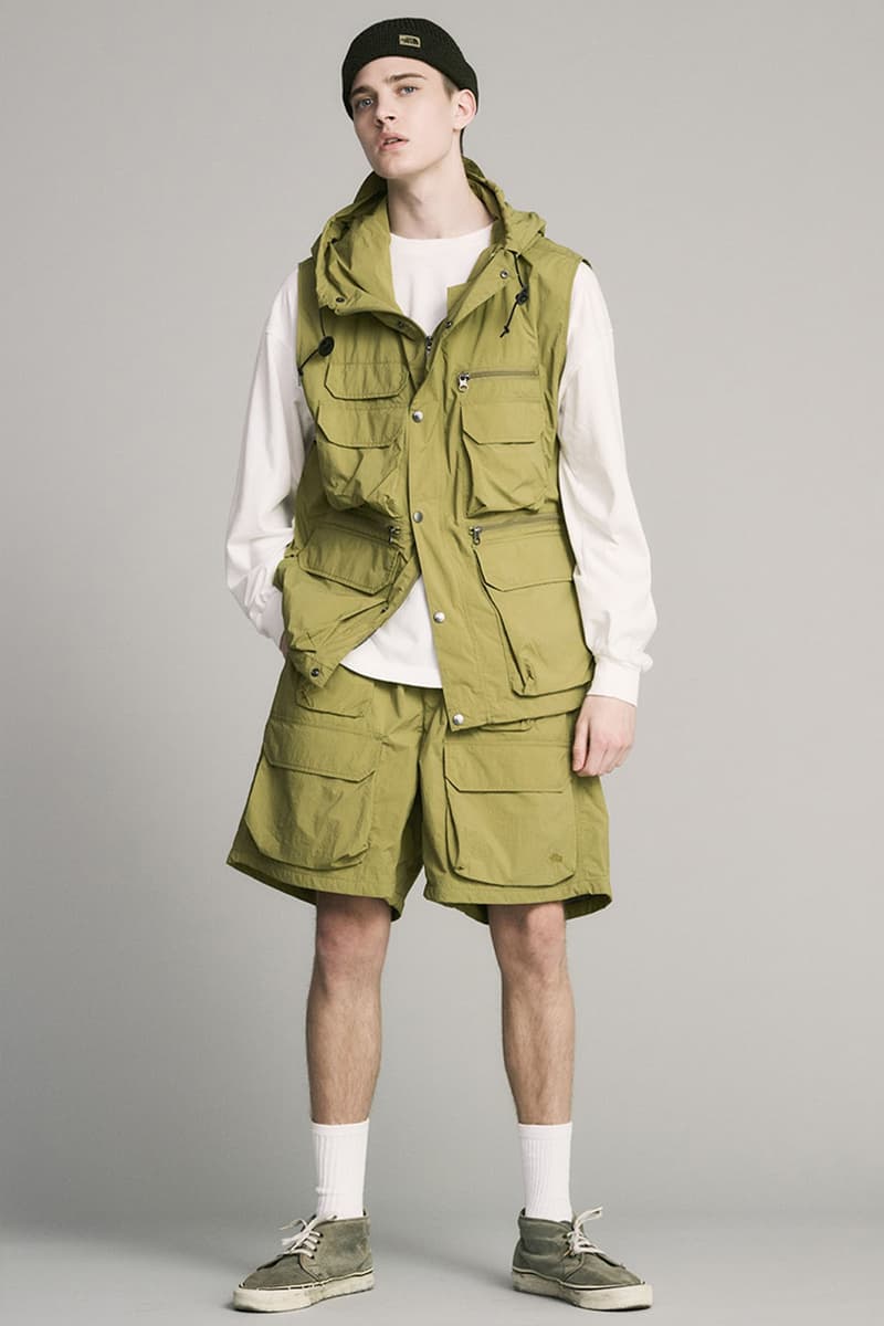 The North Face Purple Label Debuts Layered and Cozy SS23 Collection lookbooks nanamica fisherman vests rain jackets windbreakers sweaters chore jacket windproof waterproof