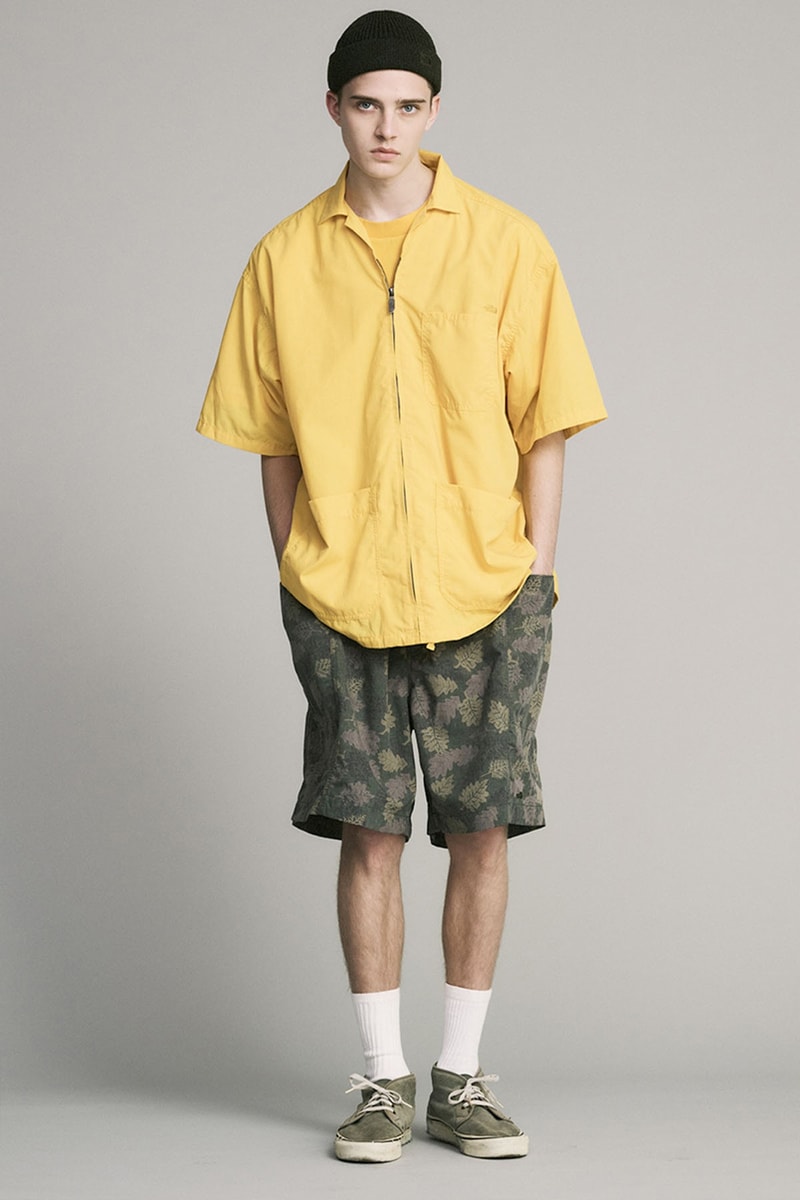 The North Face Purple Label Debuts Layered and Cozy SS23 Collection lookbooks nanamica fisherman vests rain jackets windbreakers sweaters chore jacket windproof waterproof