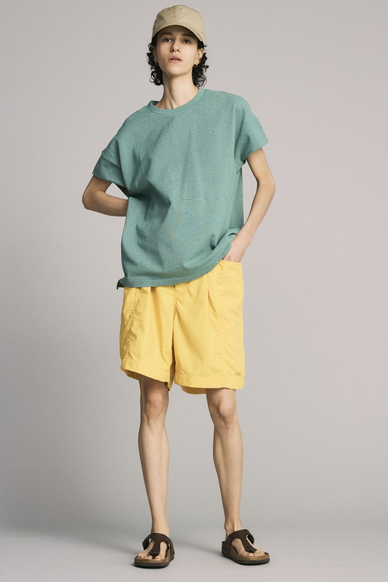 The North Face Purple Label Debuts Layered and Cozy SS23 Collection lookbooks nanamica fisherman vests rain jackets windbreakers sweaters chore jacket windproof waterproof