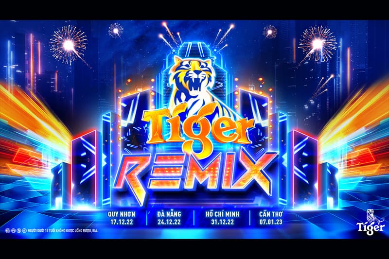 tiger remix 2023 ho chi minh city info countdown new year eve uncage music festival den toc tien hoang thuy lin rhymastic only c erik orange tang duy tan dj ks mc quang bao