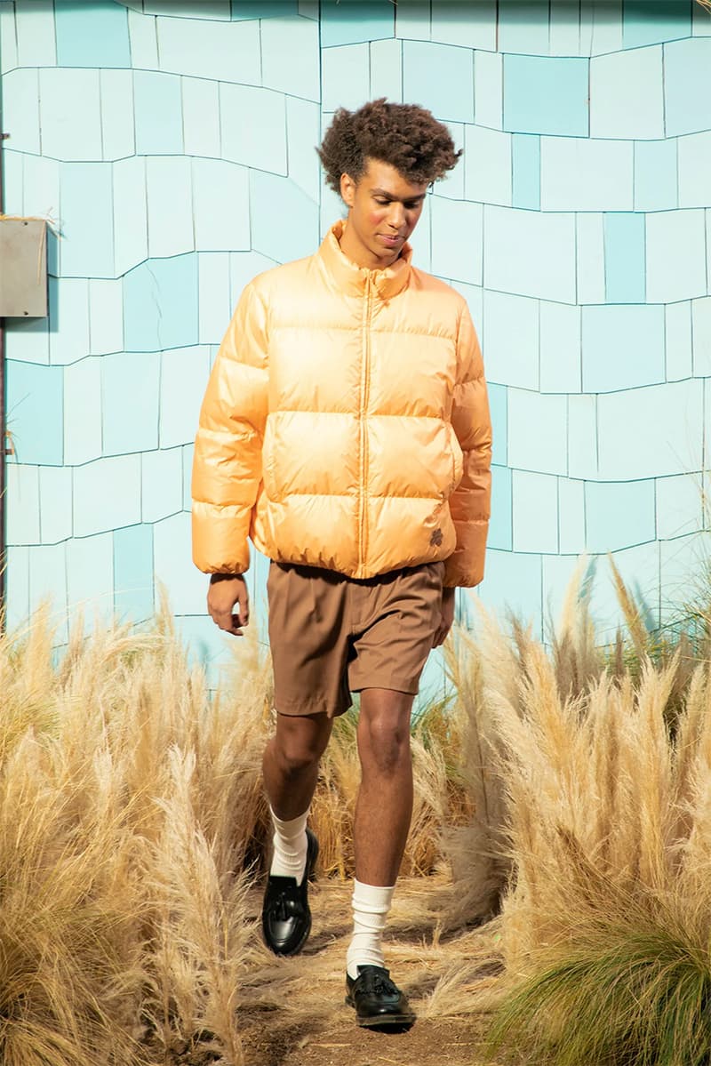 tyler the creator le fleur leather jacket cardigan pleated trouser mohair sweater vest digi shirt round collar puffer jacket fragrance french waltz scarves glasses combs 