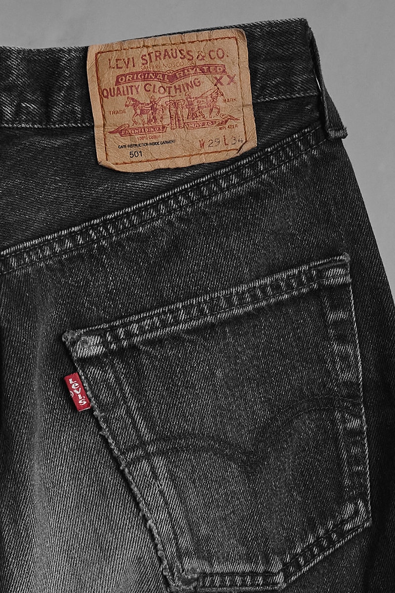 Unsound Rags Faded Black Vintage Levi's 501 Drop Info Date Buy Price 