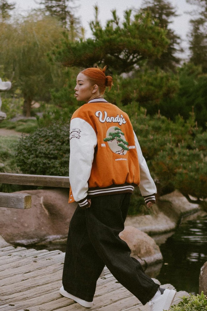 vandy the pink east to west bonsai varsity jacket orange release date info store list buying guide photos price 2023