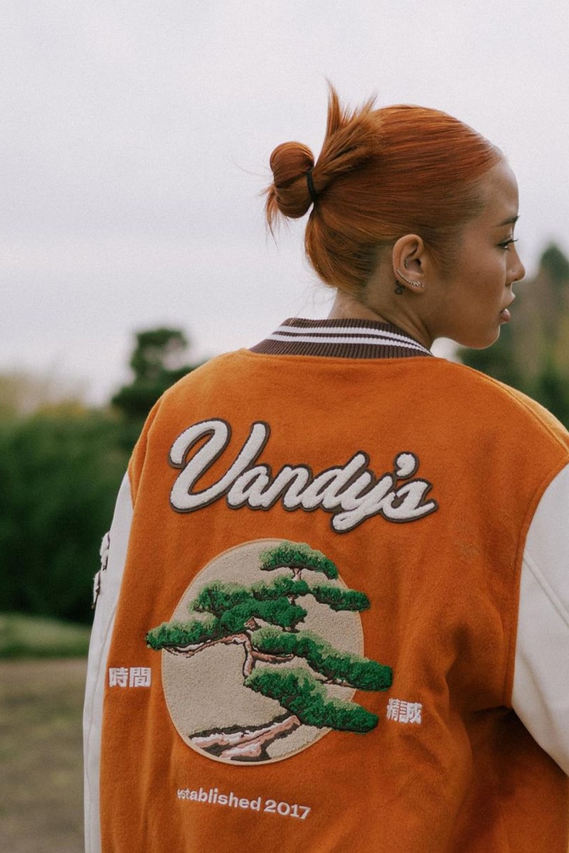 vandy the pink east to west bonsai varsity jacket orange release date info store list buying guide photos price 2023