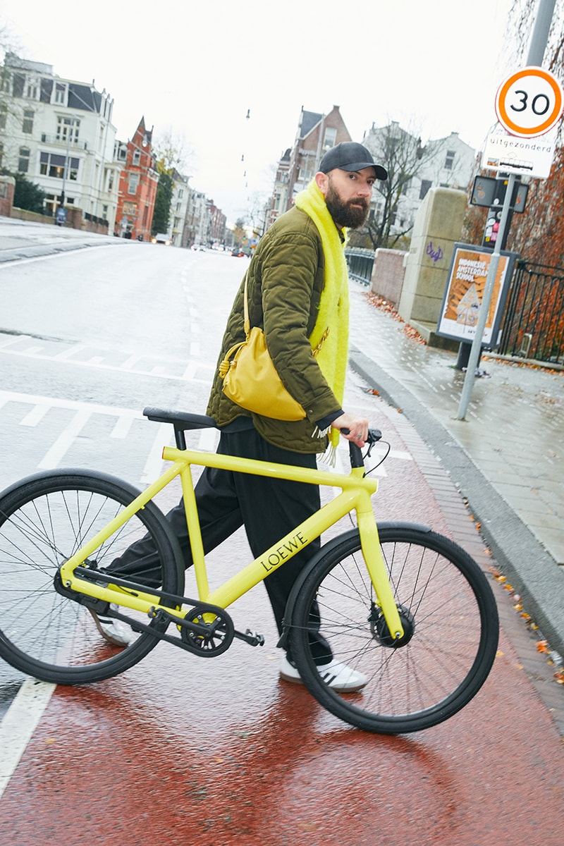 LOEWE x VanMoof S3 e-Bike Bicycle Amsterdam Flagship Store Opening Jonathan Anderson
