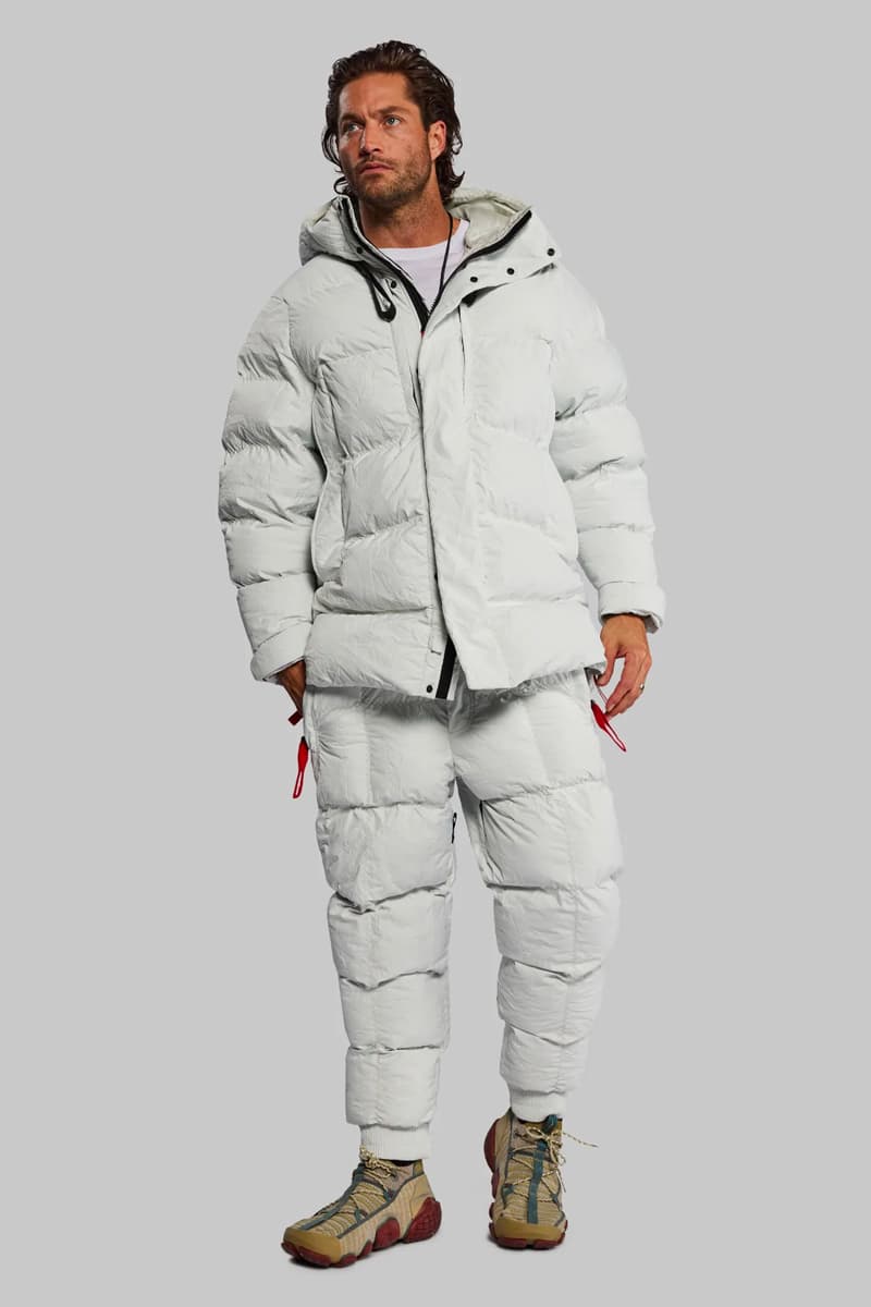 Vollebak Releases New Arctic-Ready "Titan" Collection with Winter Gear That Will Keep You Warm at -100°C nasa materials saturn icy moon parachute fabric british special forces fleece titan puffer velcof cuff adjsuters