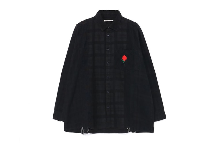 WILDSIDE Yohji Yamamoto Partners With Rebuild by NEEDLES’ For a Deconstructed Flannel Shirt